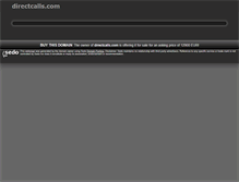 Tablet Screenshot of directcalls.com